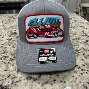 Richardson Gray Trucker Hat with Racing Patch